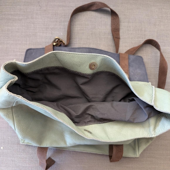 Buttersoft Italian Leather Satchel Purse Marta Ray - Picture 4 of 4